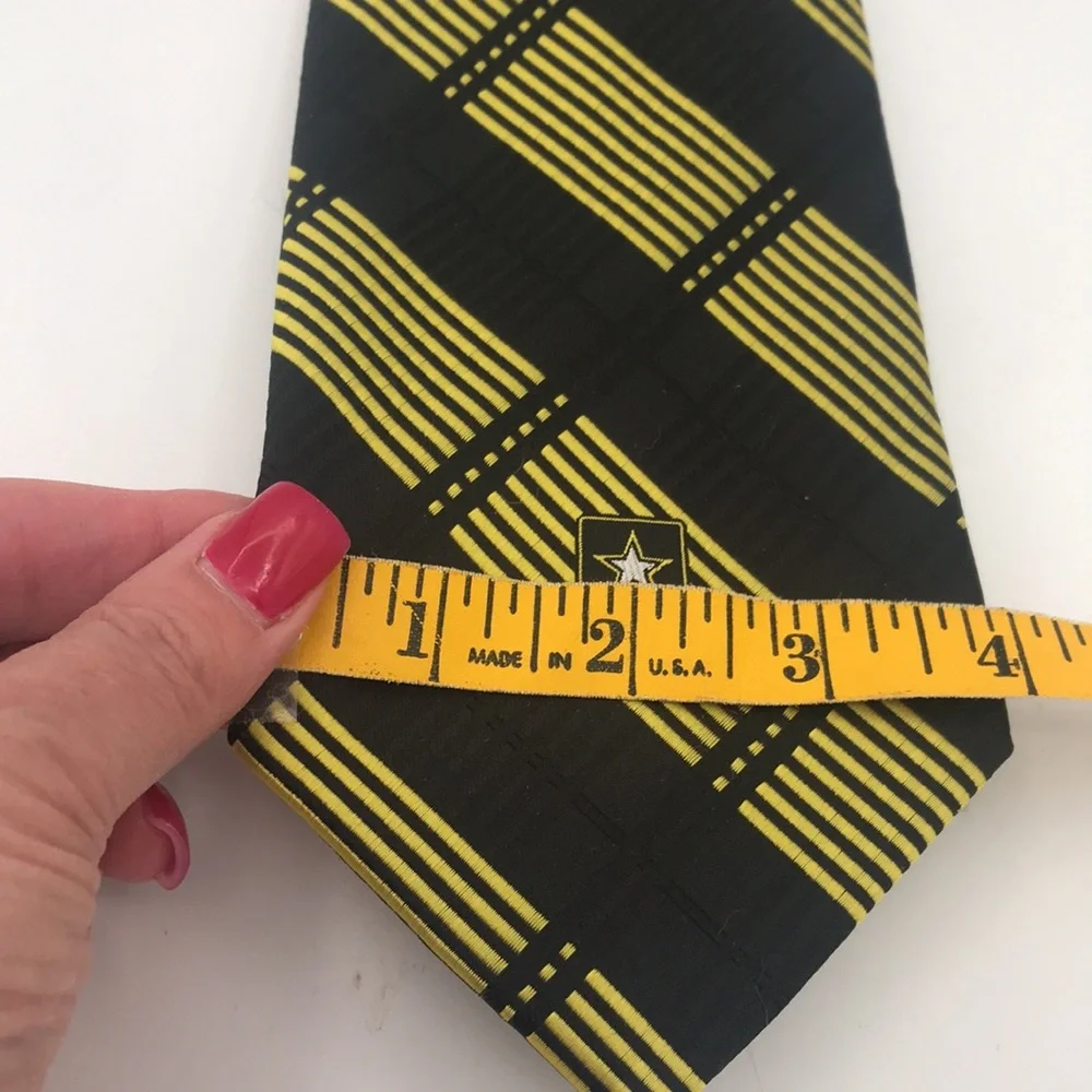 Eagles‎ Wings U.S. ARMY Mens Necktie Black Gold